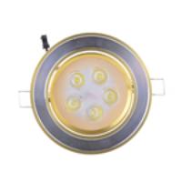 WBR-0001-1 5W 480-550lm LED Ceiling Light Rotatable Indoor Fixture Golden 5-LED Blade