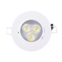 WBR003 3 x 1W LED Adjustable LED Ceiling Light Cold Forging Recessed Lighting 280-350 Lumens