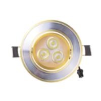 WBR-001-1 3W LED 280-350 Lumens LED Ceiling Lamp Golden Recessed Lighting Down Lamp