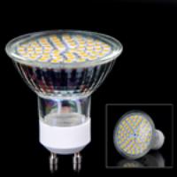 SMD 3528 60-LED GU10 9W 900LM Mini LED Light Bulb with Lamp Cover Spotlight Power Saving