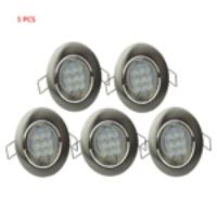 GU10 3W Led Ceiling Light 9-Led Downlight 5 x 3-Piece Assemble Kit 230LM SMD2835 24 Degree