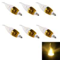 E12 3W 3 Led 270-Lumen AC 85-265V Led Candle Light Bulb 6 PCS A Group