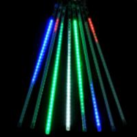 KX-0058 6.4W 128-LED Waterproof Meteor Rain Shaped Multi-Color LED String Decorative Lights