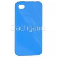 Protective Clear Case Cover Blue for iPhone 4 