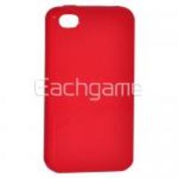 Protective Clear Case Cover Red for iPhone 4 