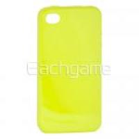 Protective Clear Case Cover Yellow for iPhone 4 