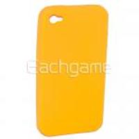 Full Protective Silicone Case Skin Cover for iPhone 4G Yellow