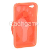 Clean Protective Case Cover Slipper Orange for iPhone 4G