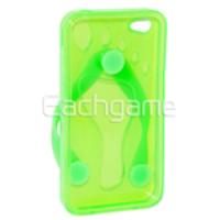 Clean Protective Case Cover Slipper Green for iPhone 4G