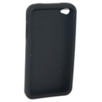 Clean Protective Silicone Case Black for iPhone 4