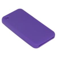 Clean Protective Silicone Case Dark Purple for iPhone 4