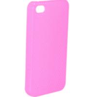 Perforated Protective Case Cover Dark Pink for iPhone 4G