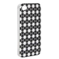 Smooth Protective Case Cover Honeycomb White Square for iPhone 4G