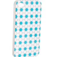 Smooth Protective Case Cover Honeycomb Green Square for iPhone 4G