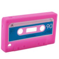 Retro Cassette Tape Protective Silicone Case Pink for iPhone 3G/3GS