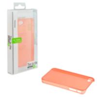 Ultra Slim Transparent Grid Protective Case Back Cover Red for iPhone 