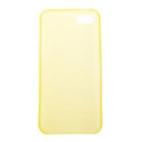 Fashion Transparent Back Case Slim Cover TPU for iPhone 5C Yellow