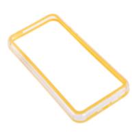 Two-Tone Protective Plastic Bumper Case for iPhone 5C - Yellow & Clear