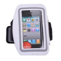 Slim Gym Running Sports Armband Case for iPhone 4S 4 White