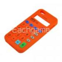 Calculator Style Soft Silicone Case Skin Cover for iPhone 5 - Orange