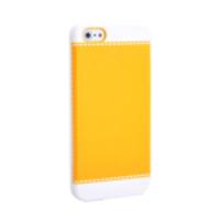 Dual Color Plastic Case Shell Cover for iPhone 5 - Orange + White