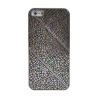 Prism + Pebble Texture Leather Veneer Case Cover for iPhone 5 - Multic