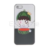 Colorful Relievo Hard Case Back Cover for iPhone 5 - Boy & Watermelon