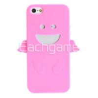 Angel Soft Silicone Case Shell Cover for iPhone 5 - Pink