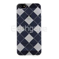 Grid Clear TPU Case Skin Cover for iPhone 5 - Transparent White