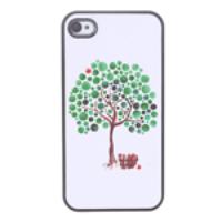 Hard Protective Case Back Cover for iPhone 4 - Apple Tree