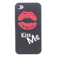 Hard Protective Case Back Cover for iPhone 4 - Kiss Me