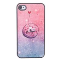 Hard Protective Case Back Cover for iPhone 4 - Outer Space Love