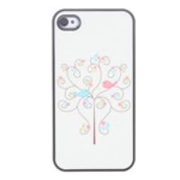 Hard Protective Case Back Cover for iPhone 4 - Bird Lovers