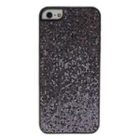 Paillette Style Protective Case Back Cover for iPhone 5 - Black