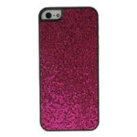 Paillette Style Protective Case Back Cover for iPhone 5 - Rose Red