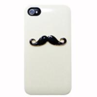 Moustache Case Back Cover for iPhone 5 - White