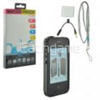 Waterproof Case with Carrying Strap for iPhone 4/4S Black