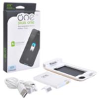 Plusone 2000mAh Rechargeable External Backup Battery Case for iPhone 4