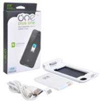 Plusone 2000mAh Rechargeable External Backup Battery Case for iPhone 4