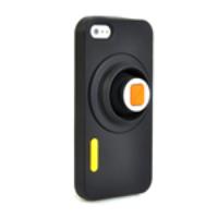 Unique Camera Pattern Silicone Case Cover for iPhone 5 Black