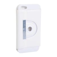 360 Degree Rotatable PU Leather Case Cover for iPhone 5 White