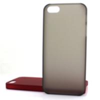 Transparent Style with Rubber Paint Case for iPhone 5 Transparent Blac