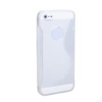 Protective S-Line TPU Case Cover for iPhone 5 White 