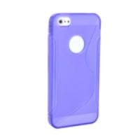 Protective S-Line TPU Case Cover for iPhone 5 Purple