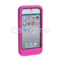 Creative Robot Image Silicone Case Cover for iPhone 5 Rose