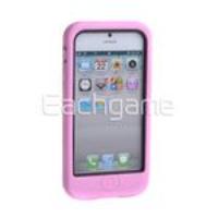 Creative Robot Image Silicone Case Cover for iPhone 5 Pink