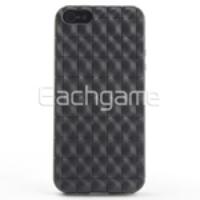 Chocolate Patterns TPU Soft Back Case Cover for iPhone 5 Black