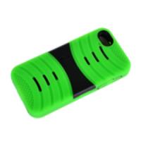 Protective Shell Case Cover with Stand Function for iPhone 5 Green