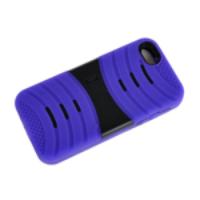 Protective Shell Case Cover with Stand Function for iPhone 5 Purple