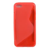 S-Line Flexible TPU Cover Case for iPhone 5C Red